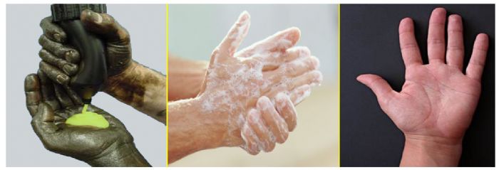 DESENGRASANTE DE MANOS. X Hands (Desengrasante de manos) Espectacular, rápido, fácil de retirar, hipoalergenico 